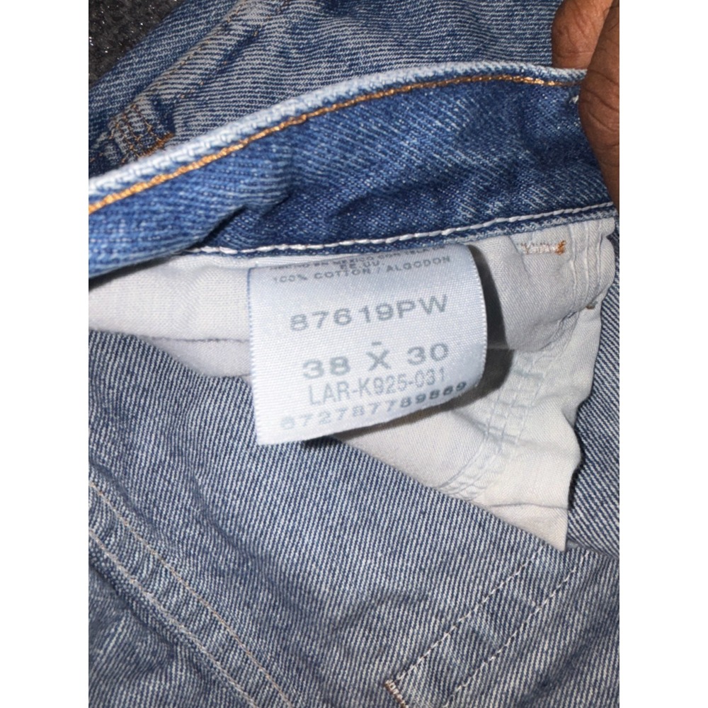 Rustler Jeans Men 38x30 Blue Denim Stretch Casual Faded Straight Leg Medium Wash - Picture 5 of 8